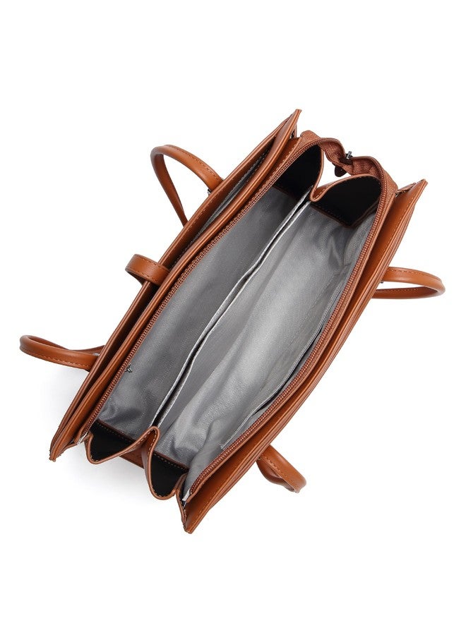EVOKE CLEO Vegan Leather Shoulder Bag for Women | with Adjustable Strap | Stylish and Elegant for Daily Routine and Weekend Outings (Amber Rust) - Image 3